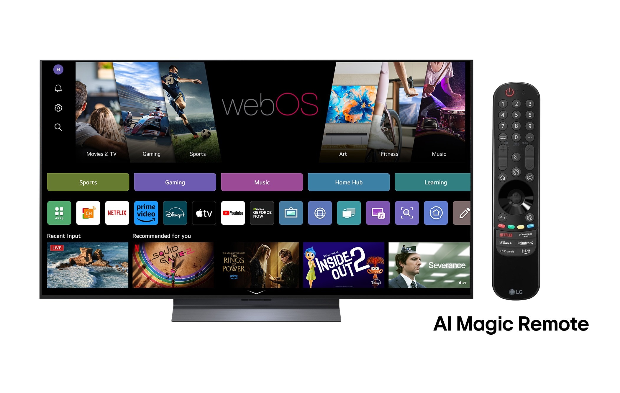 LG OLED evo AI C5 de 55 inch, 4K Smart TV, 2025, OLED55C5ELB, thumbnail 3